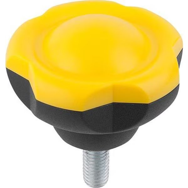 Five Lobe Grips, external thread, metric, Kipp, Mfr#: K0255.63127X35